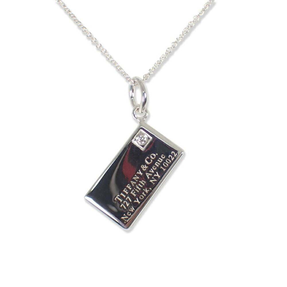 TIFFANY Silver Diamond Necklace